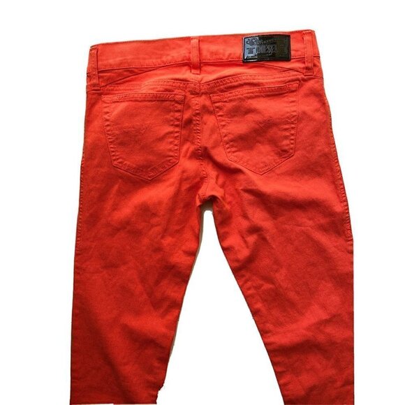 Diesel Women Denim Orange Getlegg Slim Skinny 0019Z Jeans Size W26 - Picture 7 of 8
